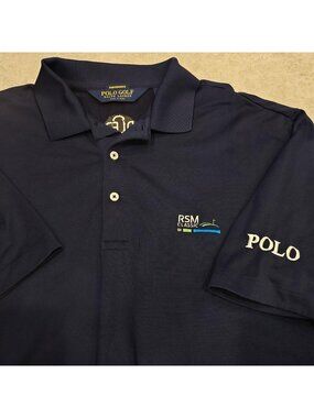 Polo Golf Ralph Lauren RSM Classic Davis Love Foundation Shirt Polo Mens L Blue